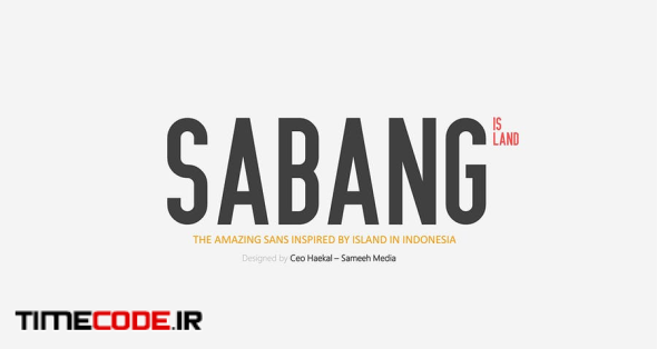 Sabang Island Typeface