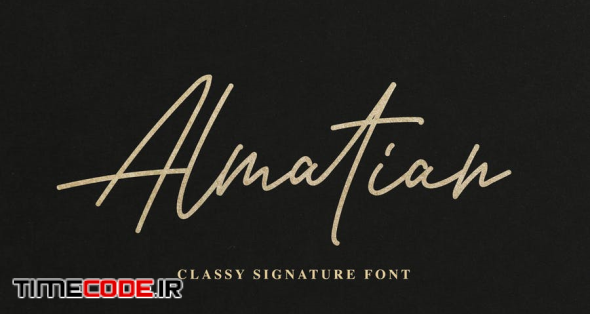 Almatian - Classy Signature Font