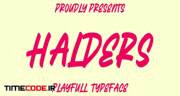 Halders - Playfull Typeface