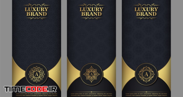 Luxury Business Card And Vintage Ornament Logo Template. Retro Elegant Flourishes Ornamental Frame Design 