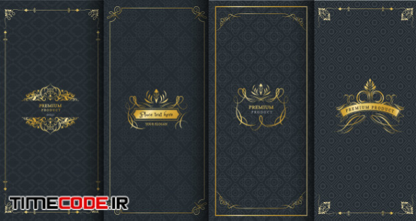 Ornate Frames And Luxury Logos For Packaging 