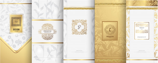 Luxury Logo And Gold Packaging Design 