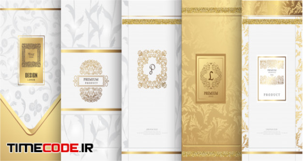 Luxury Logo And Gold Packaging Design 