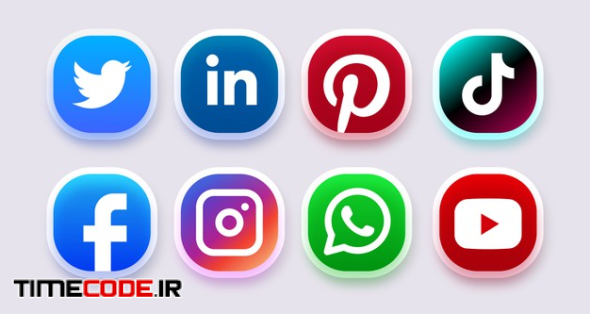 Social Media Icon Or Logo Collection 