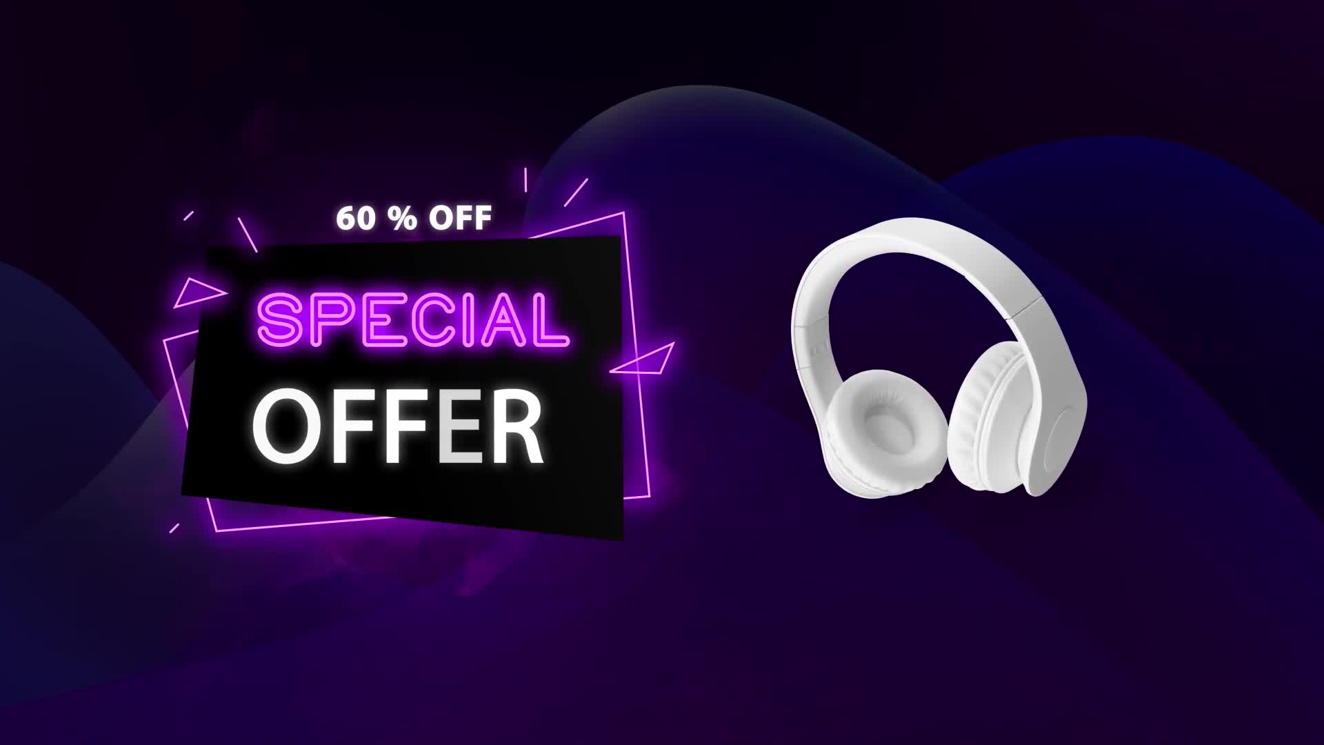  Neon Sale Titles || After Effects 