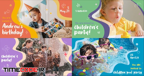 Kids Party Slideshow | After Effects
