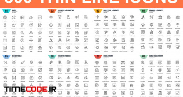 Simple Set Of Vector Thin Line Icons. 48x48 Pixel Perfect. Linear Pictogram Pack. 