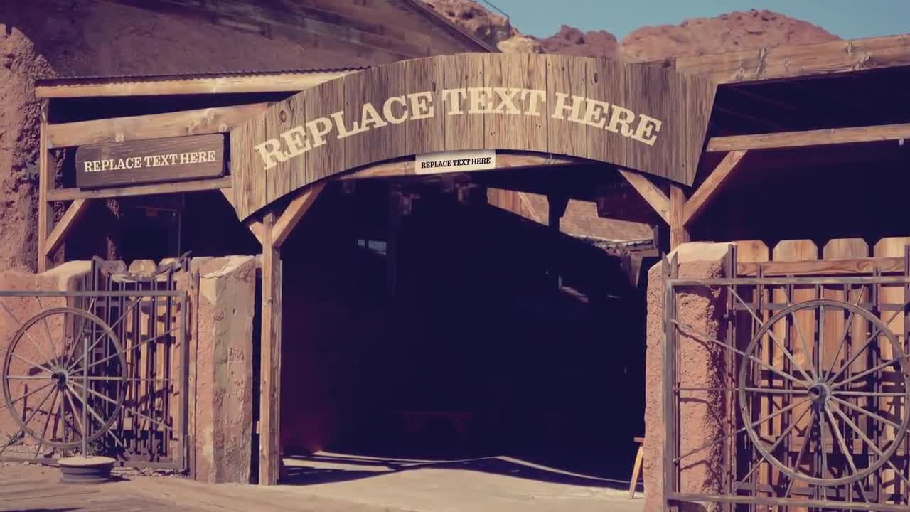 دانلود پروژه آماده افتر افکت تایتل وسترن Western Titles 953584 تایم کد