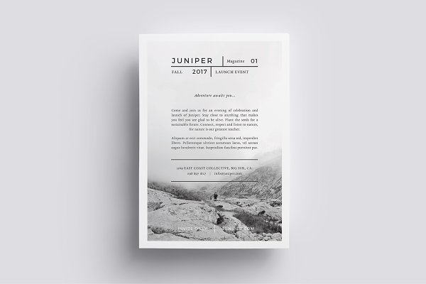 J U N I P E R Flyer Template | Creative InDesign Templates