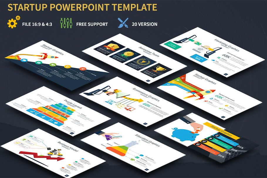 Startup Powerpoint Template | Creative PowerPoint Templates