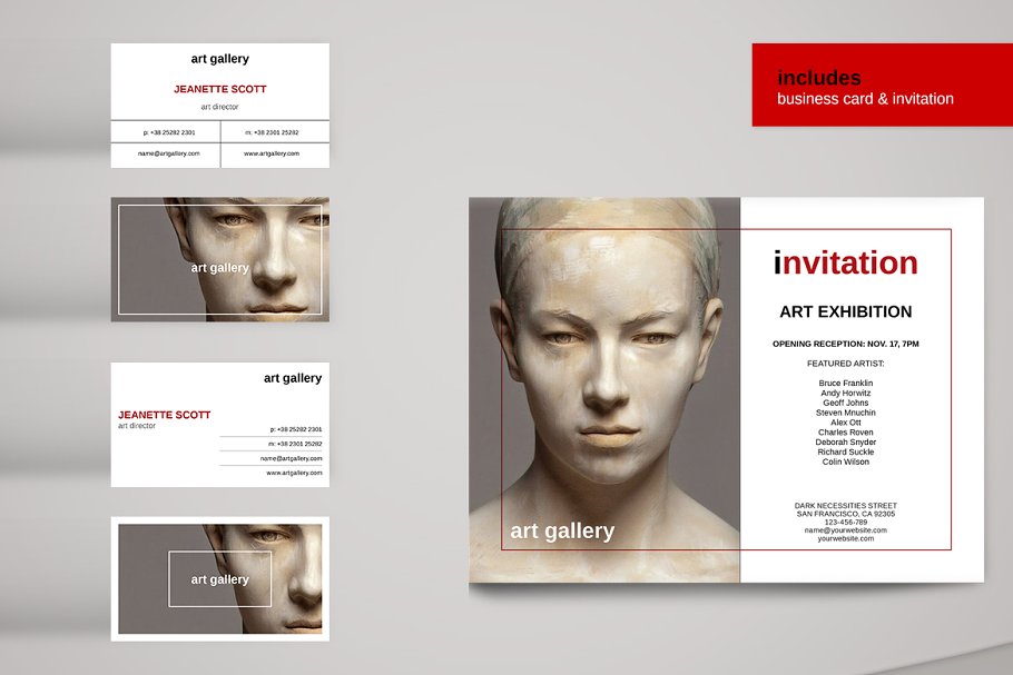 Art Gallery Package | Creative InDesign Templates