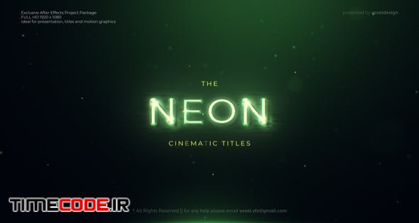 Neon Cinematic Titles