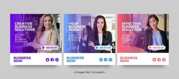 Creative Business Solutions Social Media Post Templates 