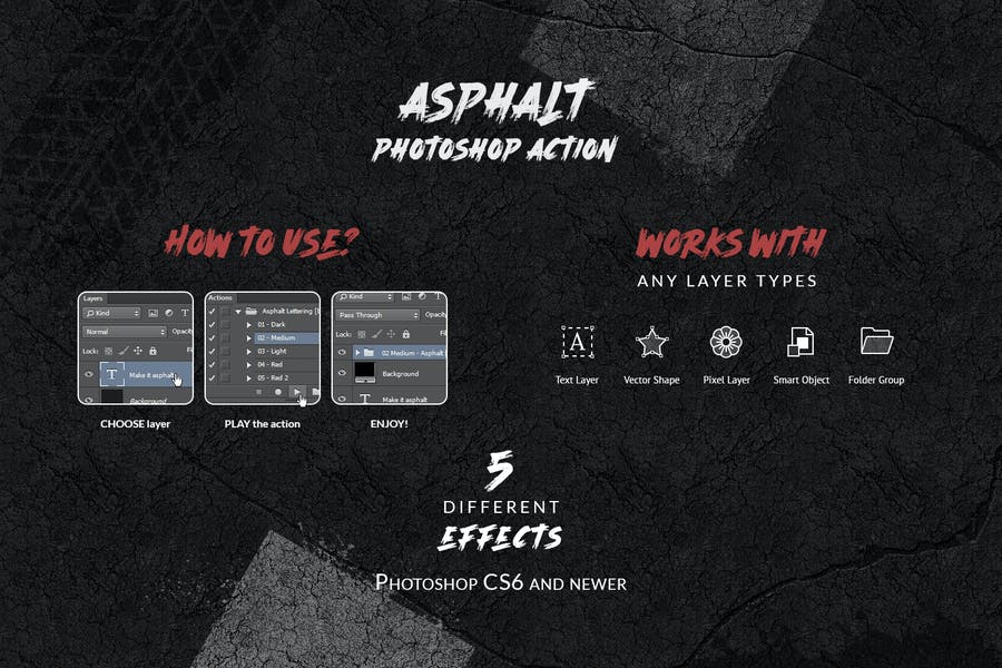 Asphalt - Photoshop Action
