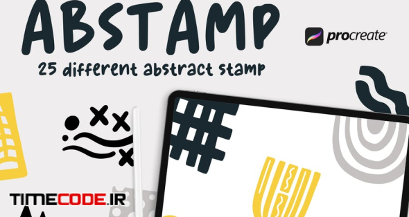 Abstamp - 25 Abstract Stamp Brush