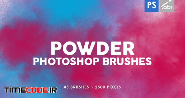 45 Powder Photoshop Stamp Brushes Vol.2