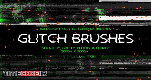 Glitch Brushes | Unique Photoshop Add-Ons