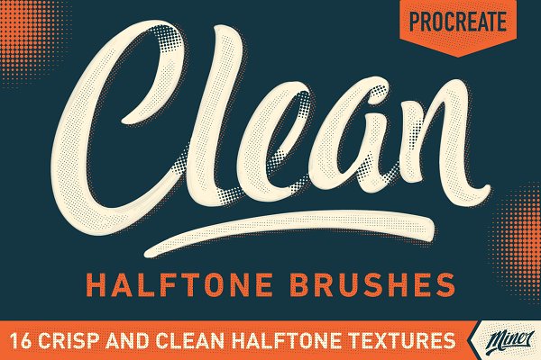 Procreate Clean Halftone Brushes | Unique Procreate Brushes