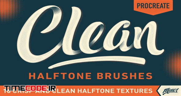 Procreate Clean Halftone Brushes | Unique Procreate Brushes