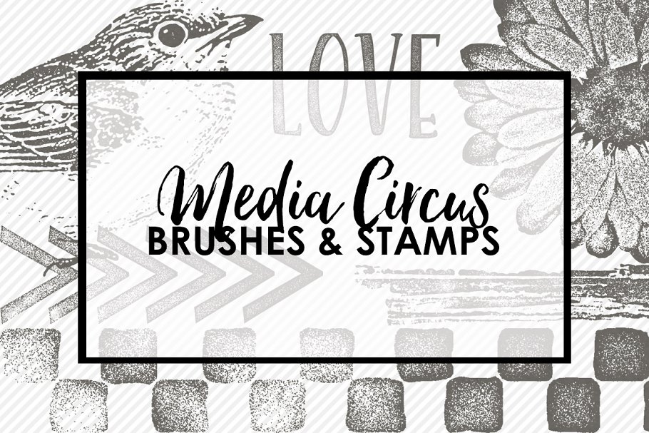 Media Circus PS Brushes & Stamps | Unique Photoshop Add-Ons
