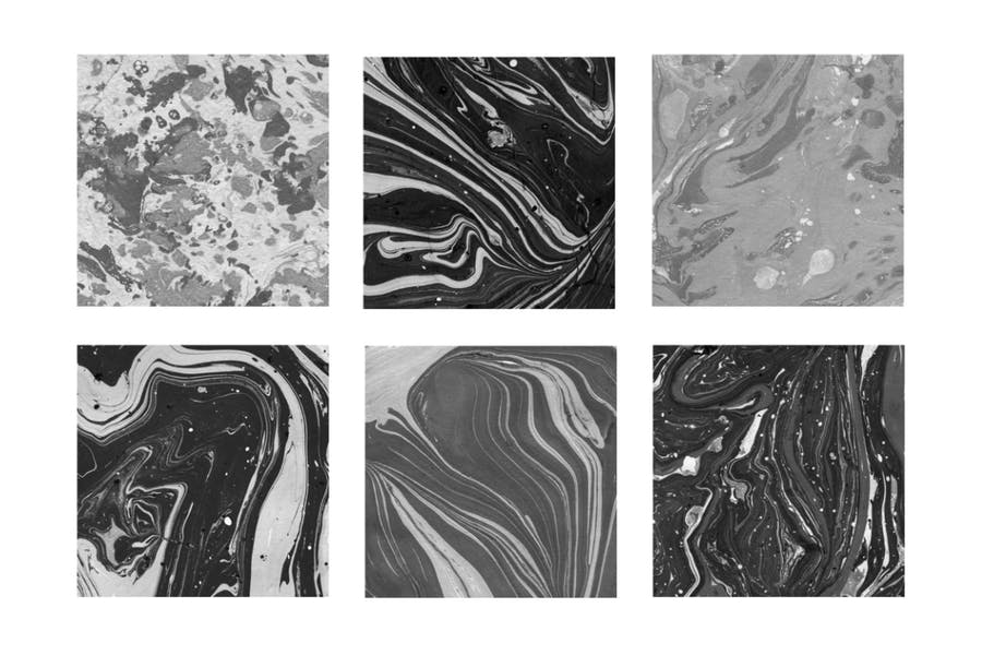 30 Marble Ink Photoshop Brushes Vol. 2