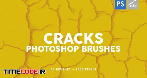 45 Cracks Photoshop Stamp Brushes
