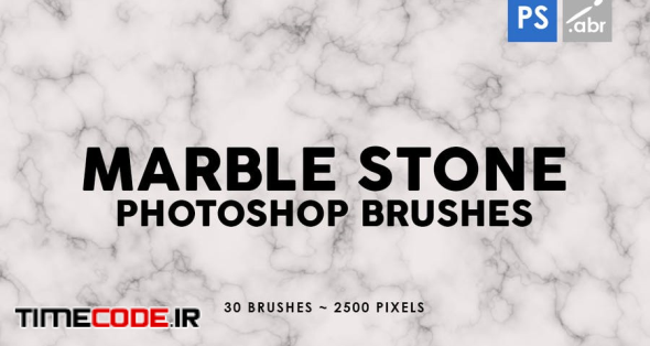 30 Marble Stone Photoshop Stamp Brushes