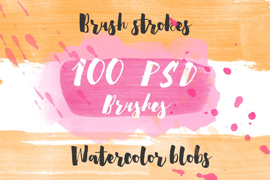 100Brushes!Handdrawn Brushes For PSD | Unique Photoshop Add-Ons