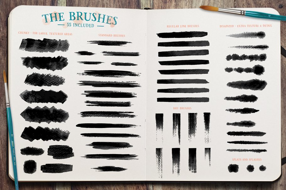Watercolor Brushes | Unique Illustrator Add-Ons