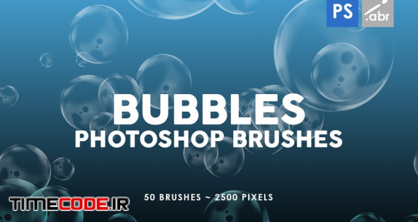 50 Bubble Photoshop Stamp Brushes