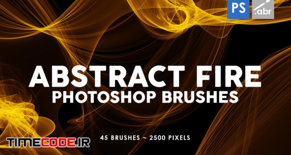 45 Abstract Fire Photoshop Stamp Brushes