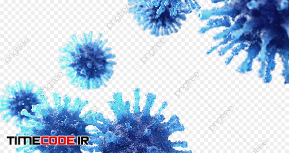 Blue Corona Virus 3d Element