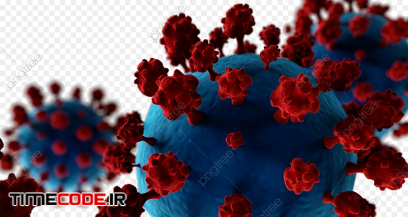 Variant Red Blue Variant Covid 19 New Crown Virus