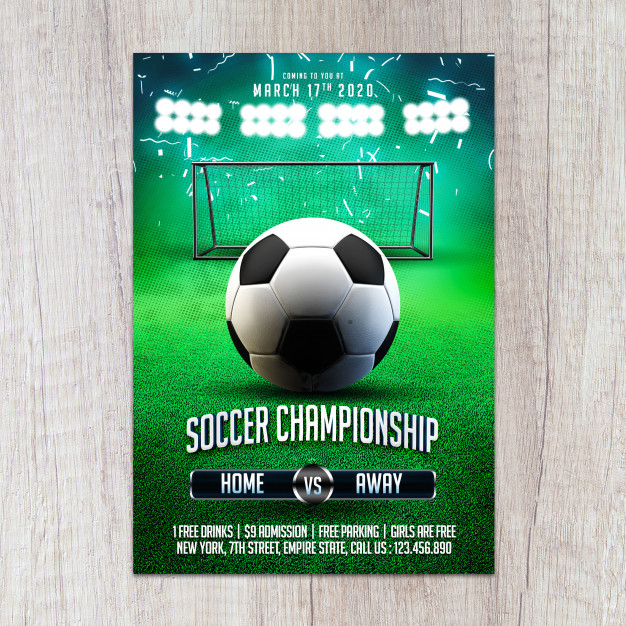 Soccer Championship Flyer Template 