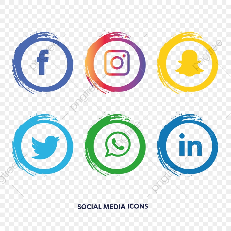 Social Media Icons Set Facebook