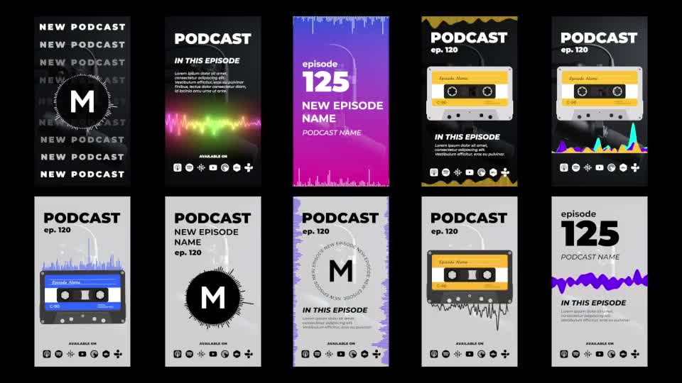 Podcast Stories Pack