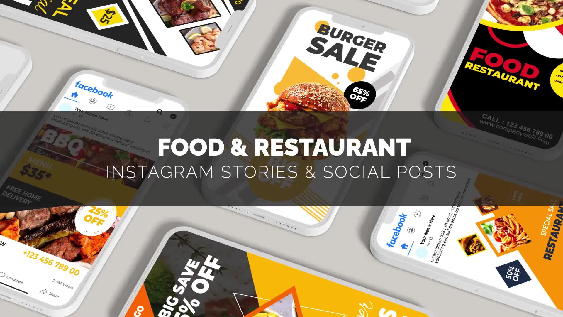 Food & Restaurant Promo Social B90