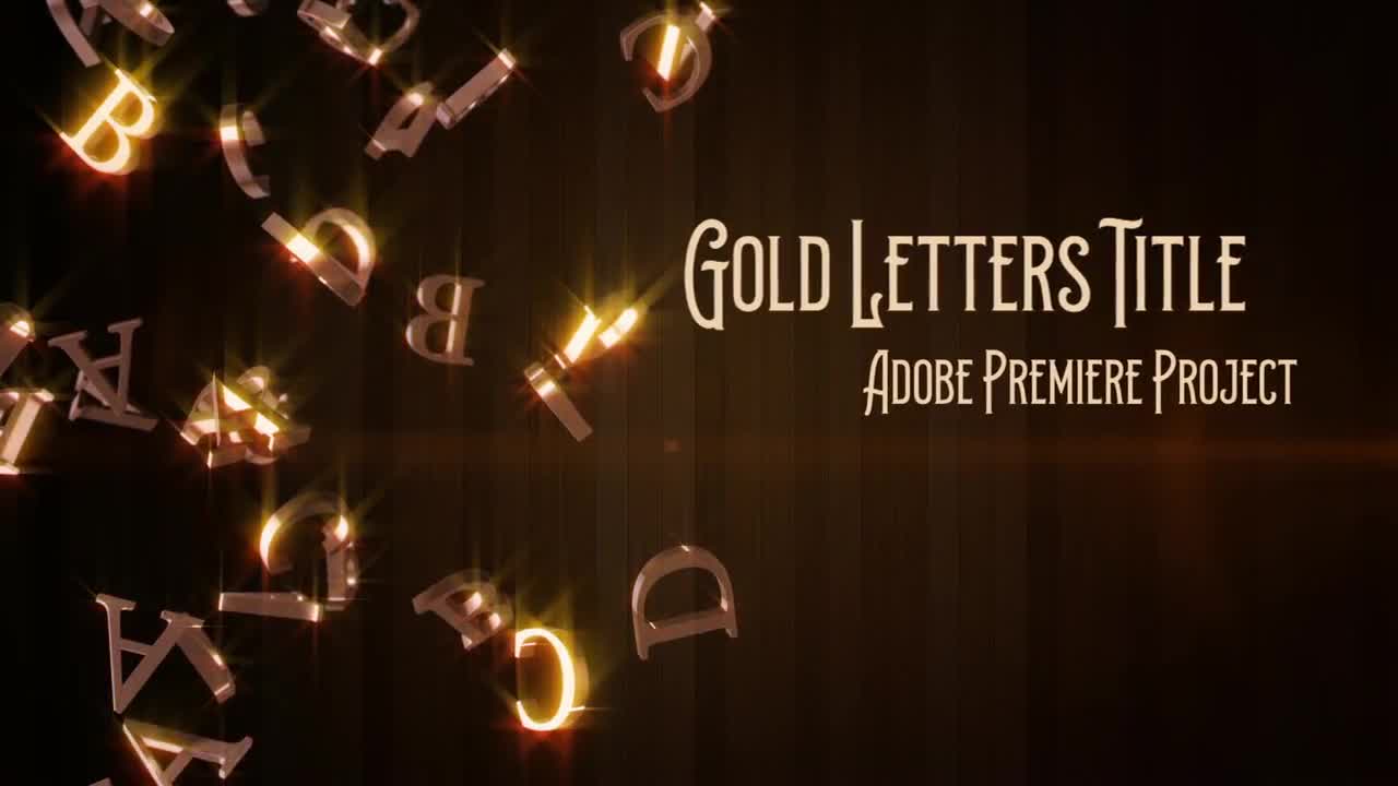 Gold Letters Title