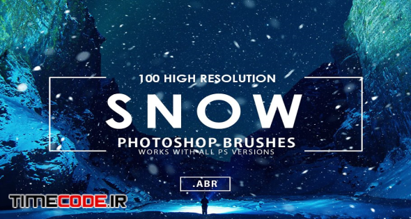 100 Snow Photoshop Brushes | Unique Photoshop Add-Ons