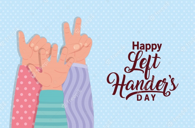 Sign With Hands And Happy Left Handers Text 