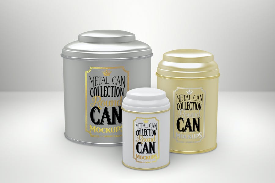 Vol. 1 Metal Can Mockup Collection