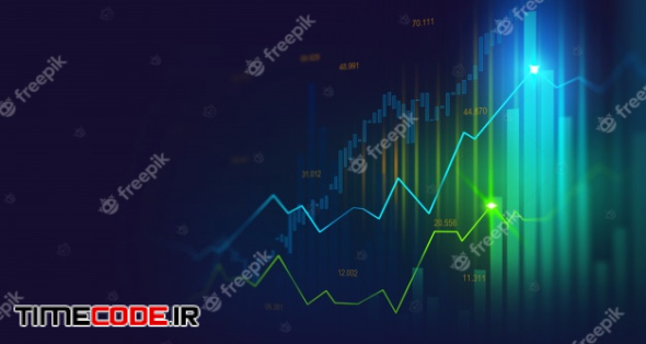 Stock Market Or Forex Trading Graph 