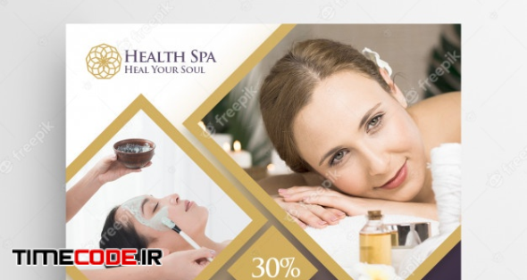 Health Spa Beauty Salon Social Media Banner Or Square Flyer Template 