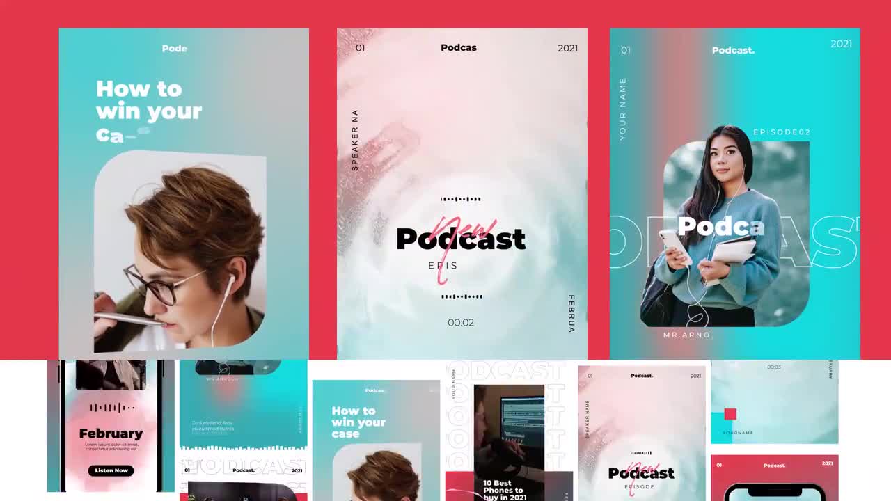 Podcast Audio Visualizer Stories