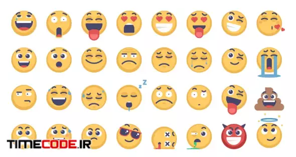 32 Emoji And Emoticons Pack