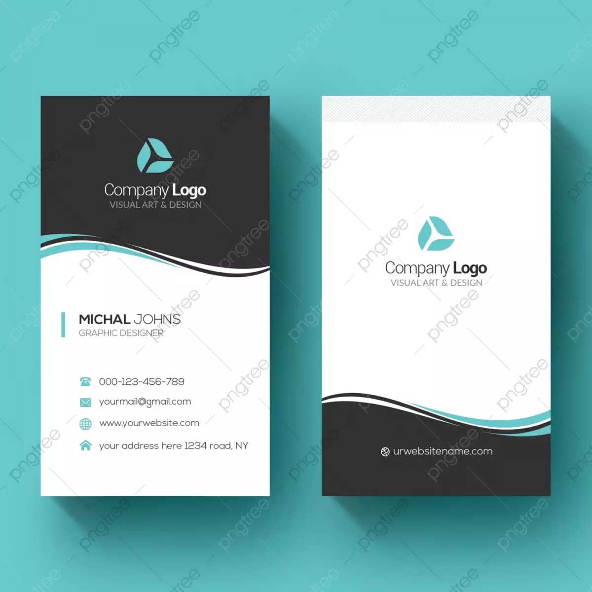 Vertical Business Card Template Download on Pngtree