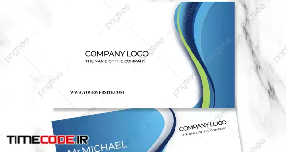 Blue Ripple Business Card Template Download on Pngtree