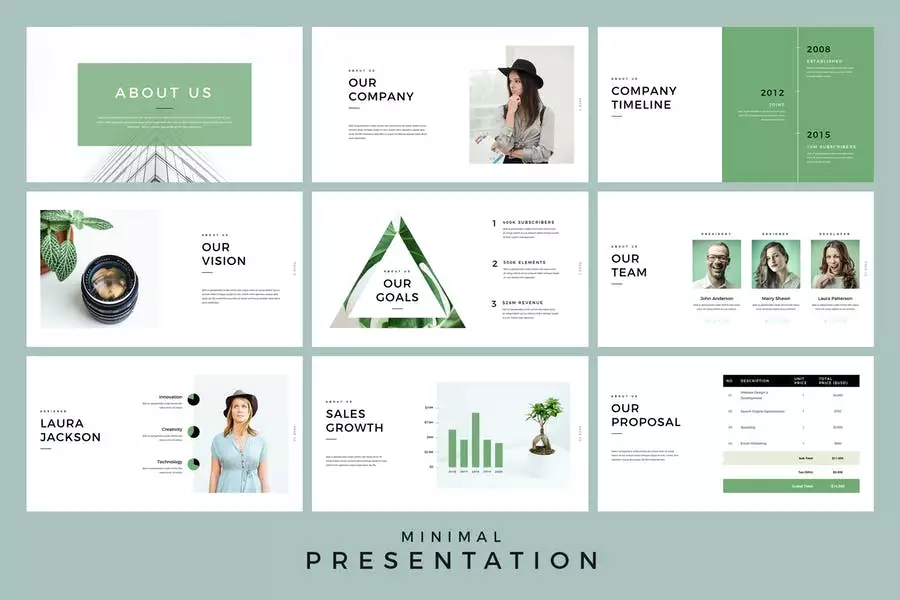Minimal Presentation PowerPoint Template