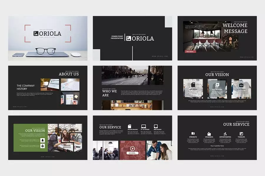 Oriola : Business Powerpoint Template