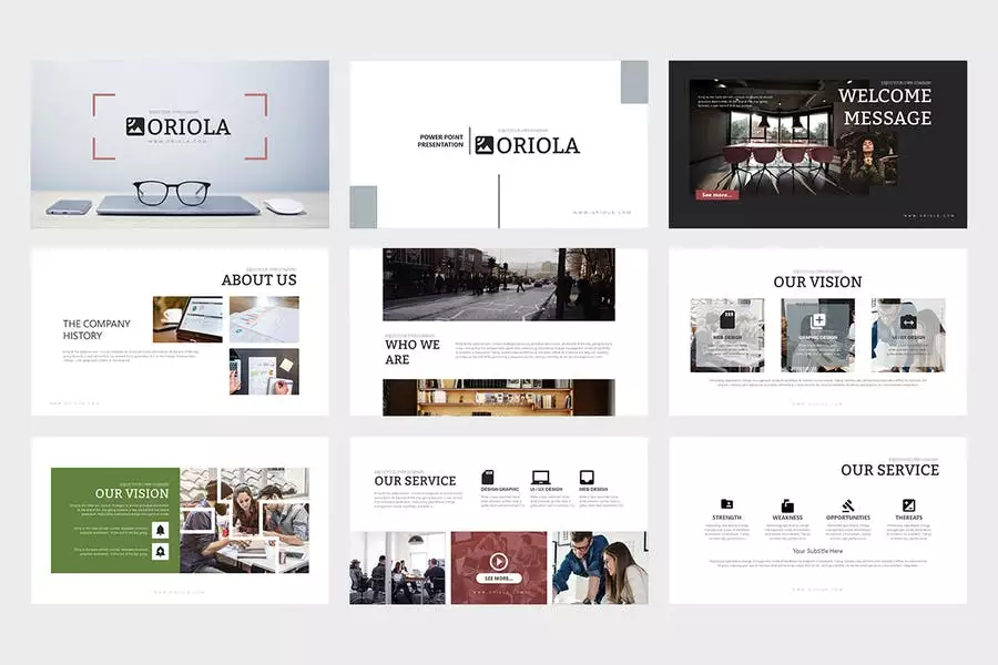 Oriola : Business Powerpoint Template